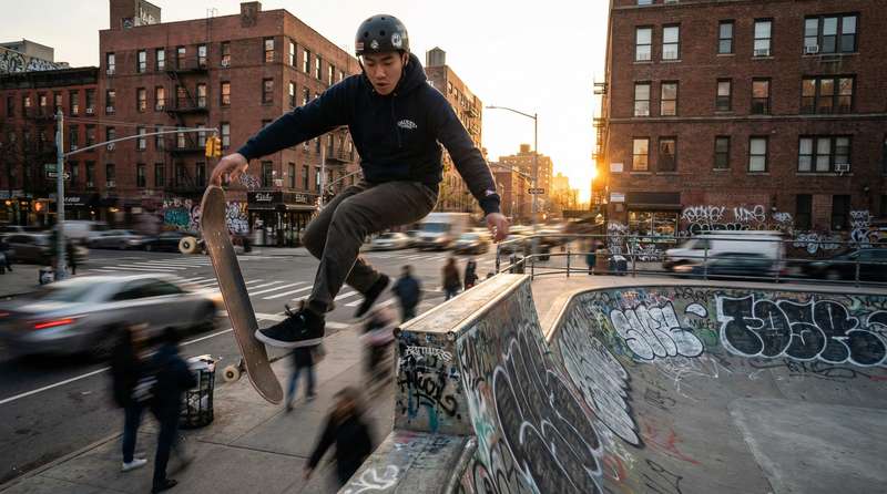 高跟踩踏极限运动视频